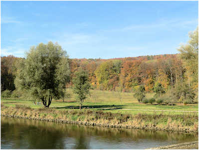 Meteoritenkrater bei Kelheim im Naturpark Altmühltal