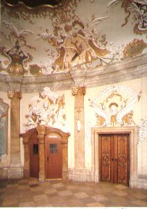 Vorhalle der Abteikirche Kloster Weltenburg bei Kelheim